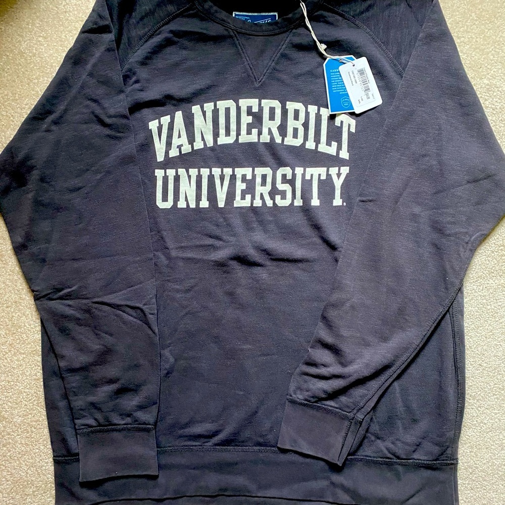 NWT Washed Black Vanderbilt Sweatshirt